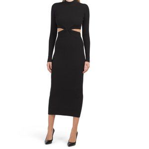 TORN BY RONNY KOBO Black Opal Knit Dress